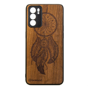 Drewniane Etui Oppo Reno 6 5G ŁAPACZ SNÓW IMBUIA