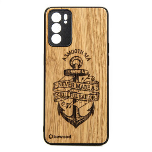 Drewniane Etui Oppo Reno 6 5G KOTWICA DĄB