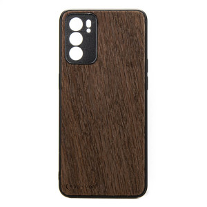 Drewniane Etui Oppo Reno 6 5G DĄB WĘDZONY