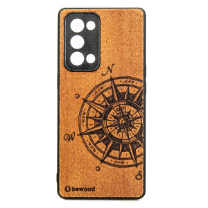 Drewniane Etui Oppo Reno 6 Pro TRAVELER MERBAU