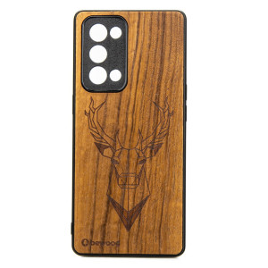 Drewniane Etui Oppo Reno 6 Pro JELEŃ IMBUIA