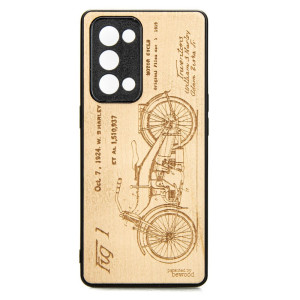 Drewniane Etui Oppo Reno 6 Pro HARLEY PATENT ANIEGRE