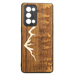 Drewniane Etui Oppo Reno 6 Pro GÓRY IMBUIA