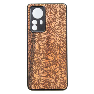 Drewniane Etui Xiaomi 12 Pro LIŚCIE JABŁOŃ