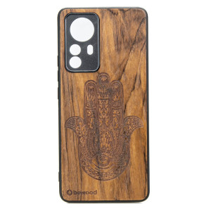 Drewniane Etui Xiaomi 12 Pro HAMSA IMBUIA