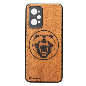 Drewniane Etui Realme GT 2 / GT Neo 2 / GT Neo 3T NIEDŹWIEDŹ MERBAU