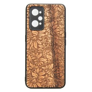 Drewniane Etui Realme GT 2 / GT Neo 2 / GT Neo 3T LIŚCIE JABŁOŃ