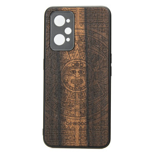 Drewniane Etui Realme GT 2 / GT Neo 2 / GT Neo 3T KALENDARZ AZTECKI ZIRICOTE