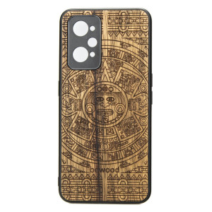 Drewniane Etui Realme GT 2 / GT Neo 2 / GT Neo 3T KALENDARZ AZTECKI LIMBA