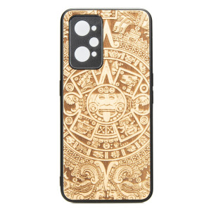 Drewniane Etui Realme GT 2 / GT Neo 2 / GT Neo 3T KALENDARZ AZTECKI ANIEGRE