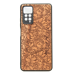 Drewniane Etui Xiaomi Redmi Note 11 Pro LIŚCIE JABŁOŃ