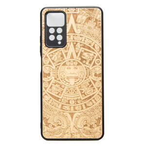 Drewniane Etui Xiaomi Redmi Note 11 Pro KALENDARZ AZTECKI ANIEGRE