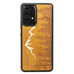Drewniane Etui na Samsung Galaxy A53 5G GÓRY IMBUIA