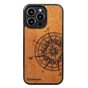 Drewniane Etui na iPhone 13 Pro TRAVELER MERBAU