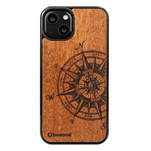 Drewniane Etui na iPhone 13 TRAVELER MERBAU