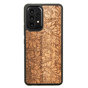 Drewniane Etui na Samsung Galaxy A13 4G LIŚCIE JABŁOŃ