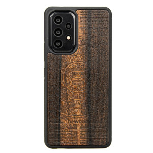 Drewniane Etui na Samsung Galaxy A33 5G KALENDARZ AZTECKI ZIRICOTE