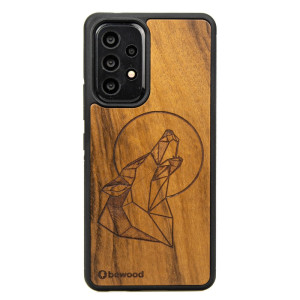 Drewniane Etui na Samsung Galaxy A73 5G WILK IMBUIA