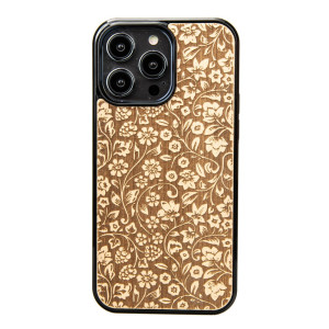 Drewniane Etui Bewood na iPhone 14 Pro Max KWIATY POLNE ANIEGRE