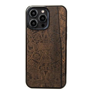 Drewniane Etui Bewood na iPhone 14 Pro Max KALENDARZ AZTECKI ZIRICOTTE