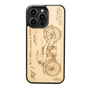 Drewniane Etui Bewood na iPhone 14 Pro Max HARLEY PATENT ANIEGRE