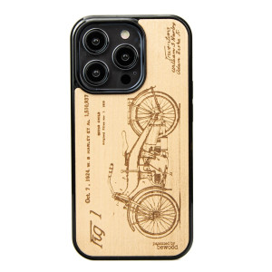 Drewniane Etui Bewood na iPhone 14 Pro HARLEY PATENT ANIEGRE