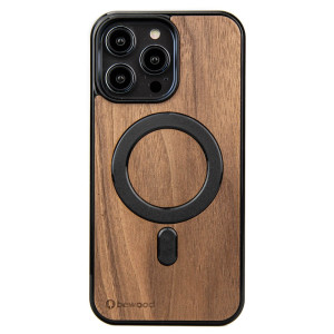Drewniane Etui Bewood na iPhone 14 Pro Max Orzech Amerykański MagSafe