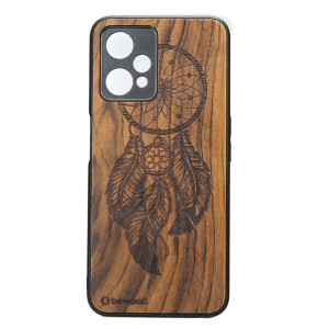 Drewniane Etui Bewood Realme 9 Pro Plus ŁAPACZ SNÓW IMBUIA