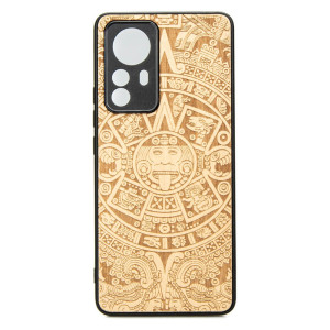 Drewniane Etui Bewood Xiaomi 12T KALENDARZ AZTECKI ANIEGRE