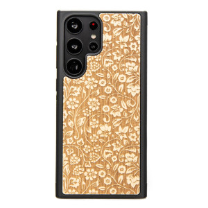 Drewniane Etui Bewood na Samsung Galaxy S23 Ultra KWIATY POLNE ANIEGRE