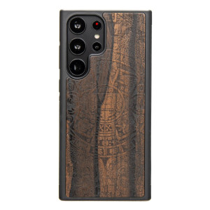 Drewniane Etui Bewood na Samsung Galaxy S23 Ultra KALENDARZ AZTECKI ZIRICOTTE