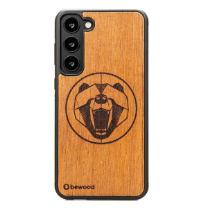 Drewniane Etui Bewood na Samsung Galaxy S23 Plus NIEDŹWIEDŹ MERBAU