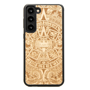 Drewniane Etui Bewood na Samsung Galaxy S23 Plus KALENDARZ AZTECKI ANIEGRE