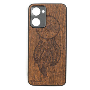 Drewniane Etui Bewood Realme 10 4G ŁAPACZ SNÓW IMBUIA