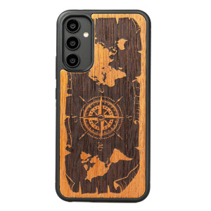 Drewniane Etui Bewood na Samsung Galaxy A34 5G RóżA WIATRÓW MERBAU