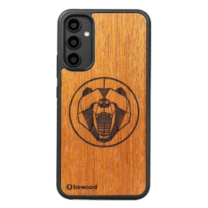 Drewniane Etui Bewood na Samsung Galaxy A34 5G NIEDŹWIEDŹ MERBAU
