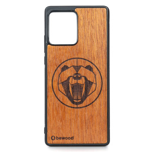Drewniane Etui Bewood Motorola Edge 30 Fusion NIEDŹWIEDŹ MERBAU