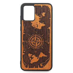 Drewniane Etui Bewood Motorola Edge 30 Neo RóżA WIATRÓW MERBAU