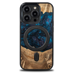Etui Bewood Unique na iPhone 14 Pro - Planets - Neptun z MagSafe