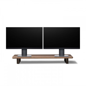 Podstawka pod monitor Bewood - Black - Orzech amerykański - Long