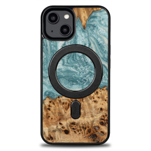 Etui Bewood Unique na iPhone 14 - Planets - Uran z MagSafe