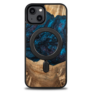 Etui Bewood Unique na iPhone 14 - Planets - Neptun z MagSafe