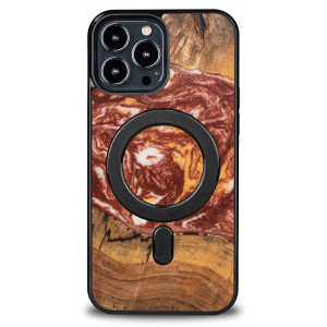 Etui Bewood Unique na iPhone 13 Pro Max - Planets - Mars z MagSafe