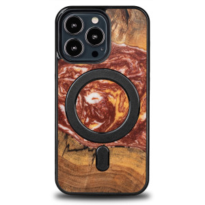 Etui Bewood Unique na iPhone 13 Pro - Planets - Mars z MagSafe