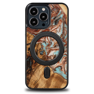 Etui Bewood Unique na iPhone 13 Pro - Planets - Jowisz z MagSafe