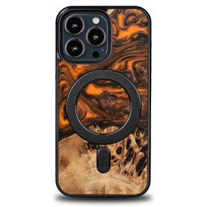 Etui Bewood Unique na iPhone 13 Pro - Orange z MagSafe