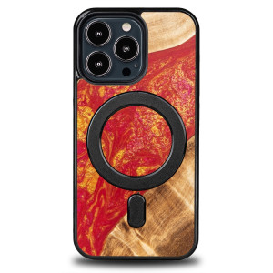Etui Bewood Unique na iPhone 13 Pro - Neons - Paris z MagSafe