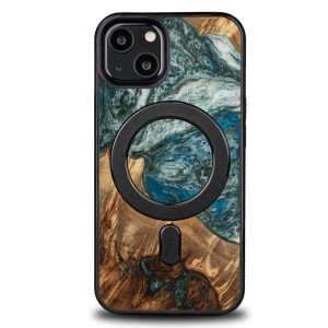 Etui Bewood Unique na iPhone 13 - Planets - Ziemia z MagSafe