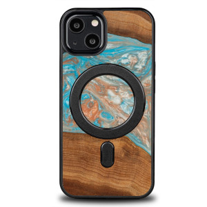 Etui Bewood Unique na iPhone 13 - Planets - Saturn z MagSafe