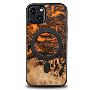 Etui Bewood Unique na iPhone 13 - Orange z MagSafe